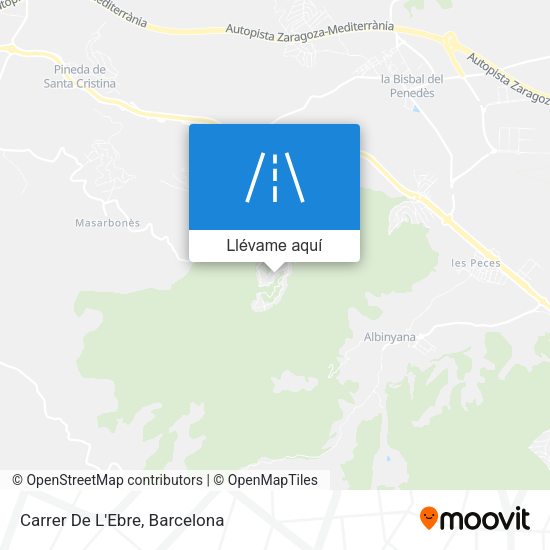 Mapa Carrer De L'Ebre