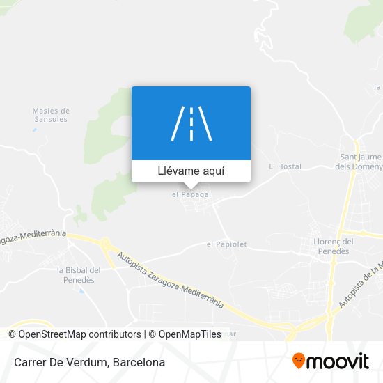 Mapa Carrer De Verdum
