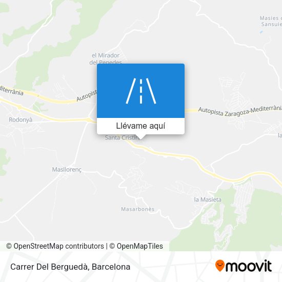 Mapa Carrer Del Berguedà