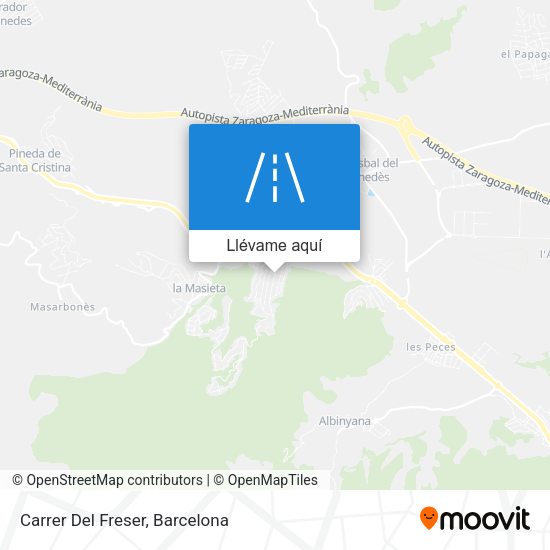 Mapa Carrer Del Freser
