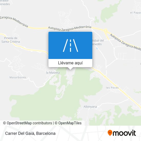 Mapa Carrer Del Gaià