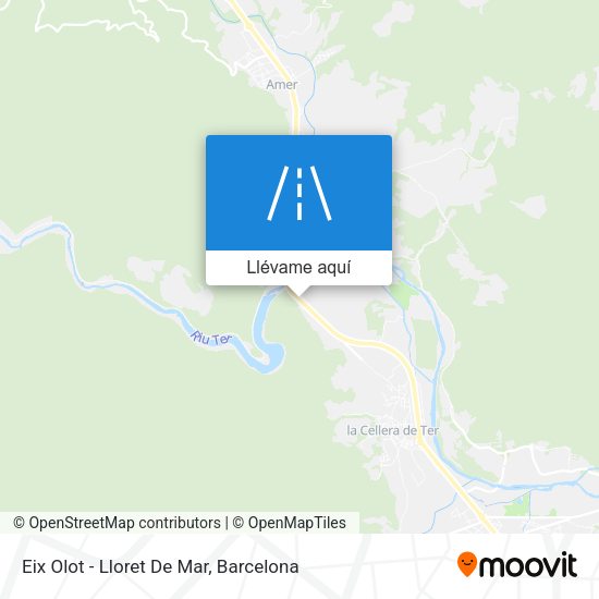 Mapa Eix Olot - Lloret De Mar
