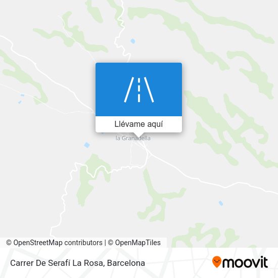 Mapa Carrer De Serafí La Rosa