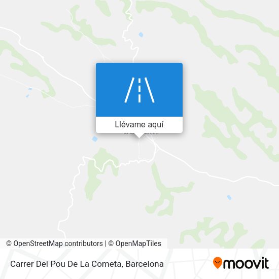 Mapa Carrer Del Pou De La Cometa