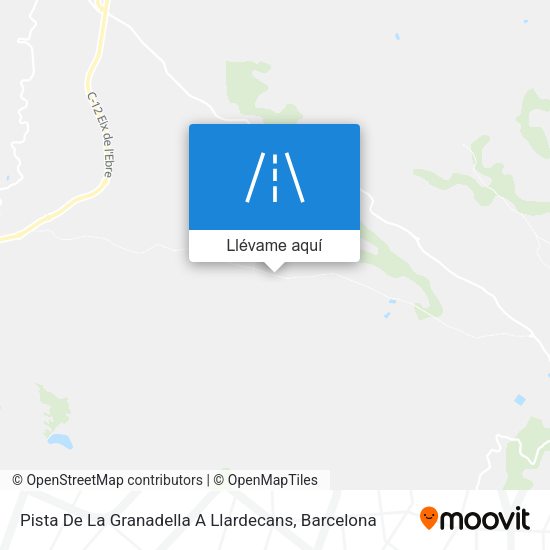 Mapa Pista De La Granadella A Llardecans