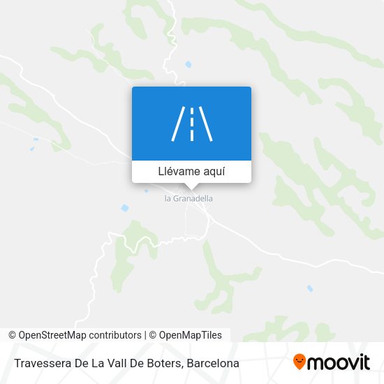 Mapa Travessera De La Vall De Boters