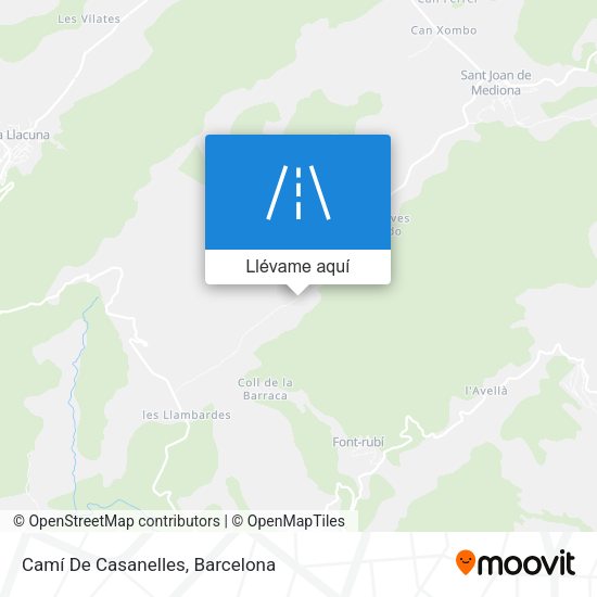 Mapa Camí De Casanelles