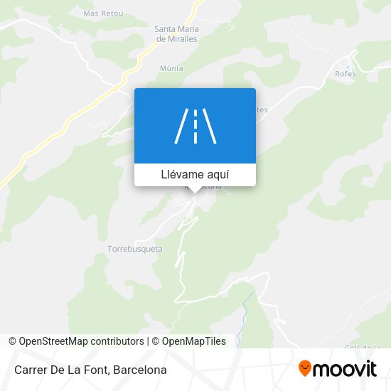 Mapa Carrer De La Font