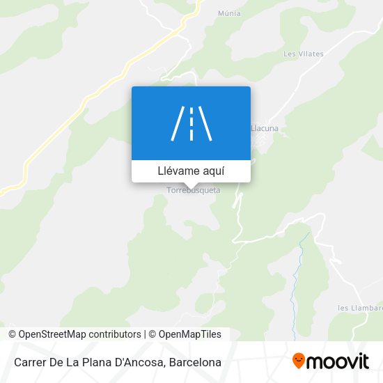 Mapa Carrer De La Plana D'Ancosa
