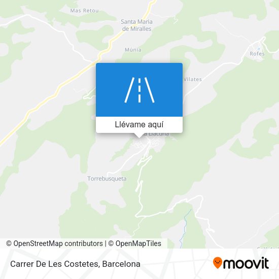 Mapa Carrer De Les Costetes