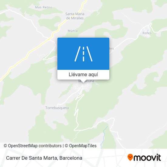 Mapa Carrer De Santa Marta