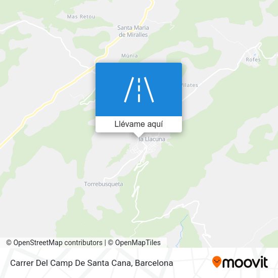 Mapa Carrer Del Camp De Santa Cana