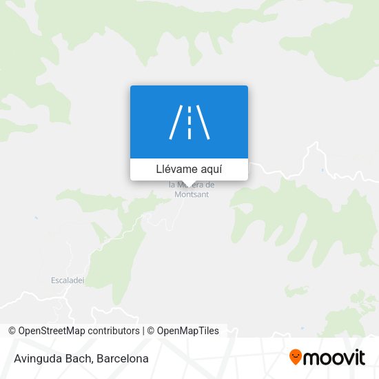 Mapa Avinguda Bach
