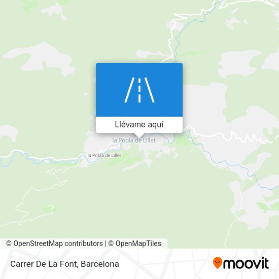 Mapa Carrer De La Font