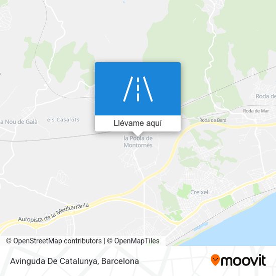 Mapa Avinguda De Catalunya