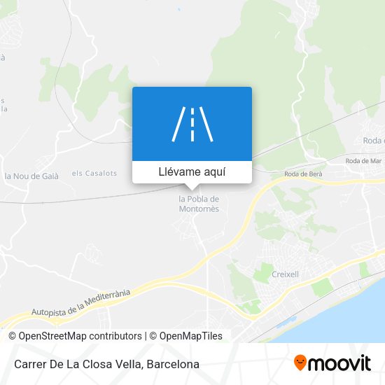Mapa Carrer De La Closa Vella