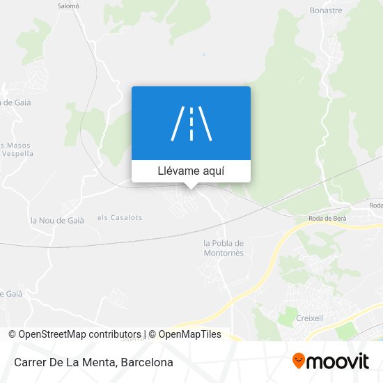 Mapa Carrer De La Menta