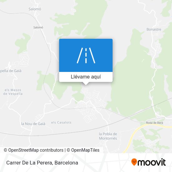 Mapa Carrer De La Perera
