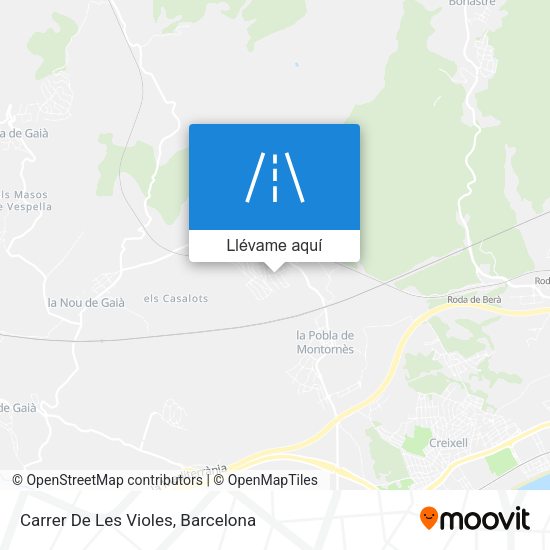 Mapa Carrer De Les Violes
