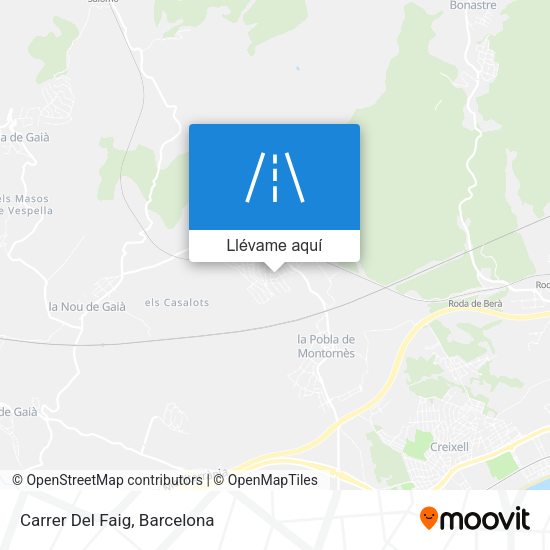 Mapa Carrer Del Faig