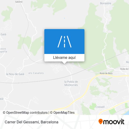 Mapa Carrer Del Gessamí