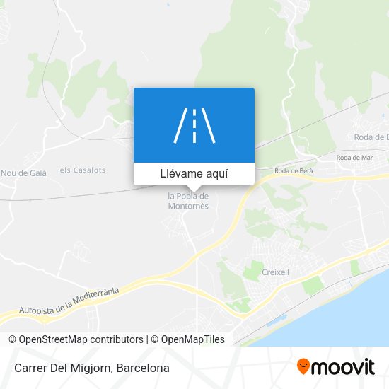 Mapa Carrer Del Migjorn