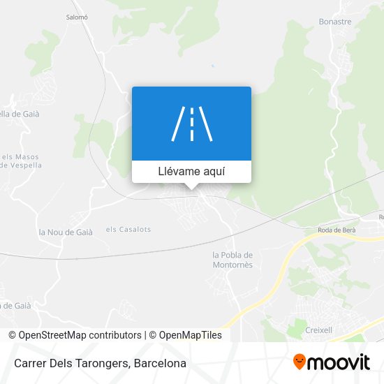 Mapa Carrer Dels Tarongers