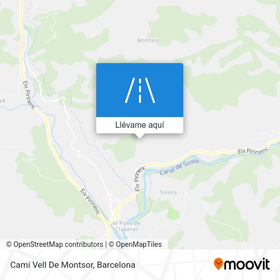 Mapa Camí Vell De Montsor