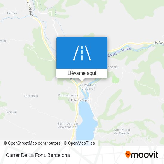 Mapa Carrer De La Font