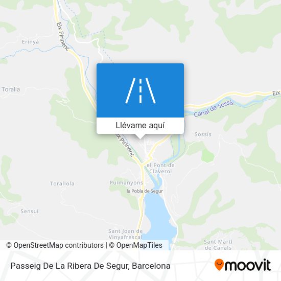 Mapa Passeig De La Ribera De Segur