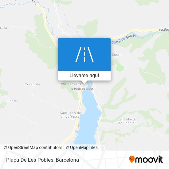 Mapa Plaça De Les Pobles