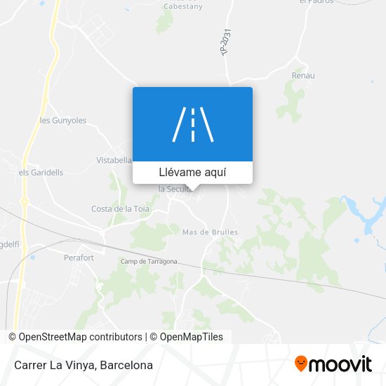 Mapa Carrer La Vinya