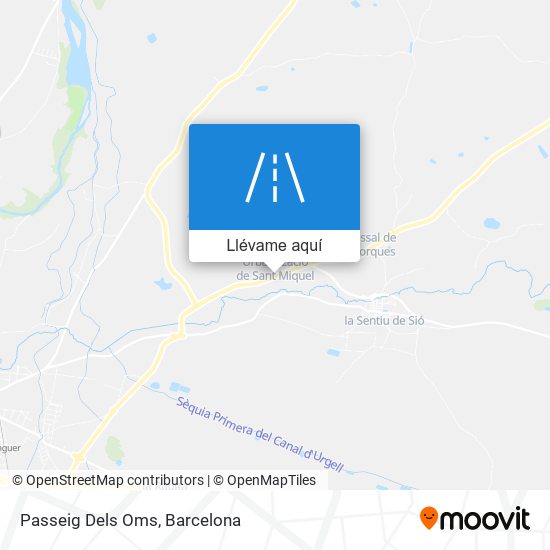 Mapa Passeig Dels Oms