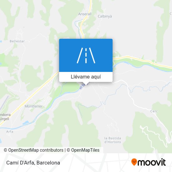 Mapa Camí D'Arfa
