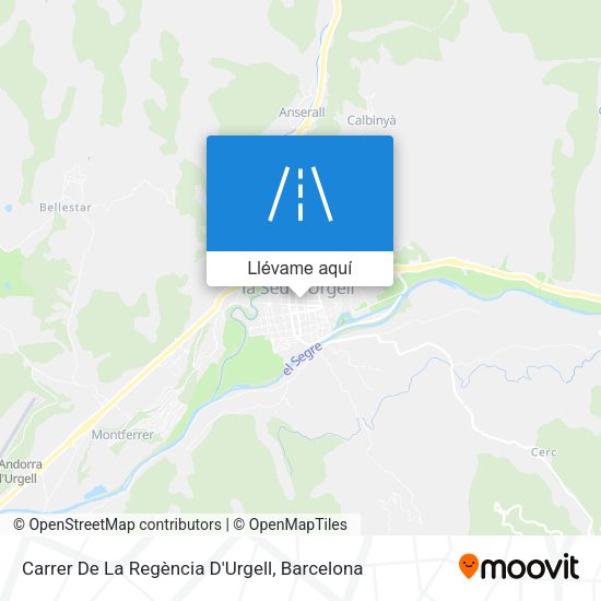 Mapa Carrer De La Regència D'Urgell