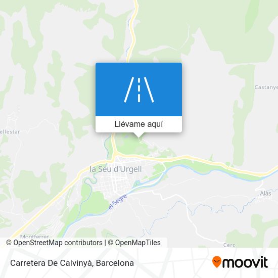 Mapa Carretera De Calvinyà