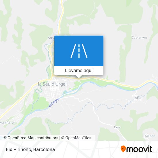 Mapa Eix Pirinenc