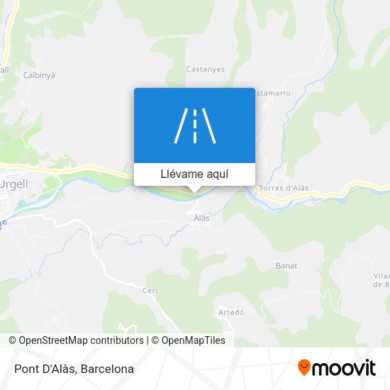 Mapa Pont D'Alàs