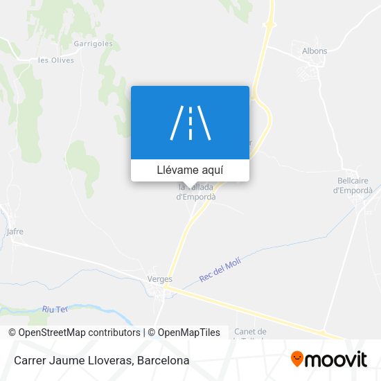 Mapa Carrer Jaume Lloveras