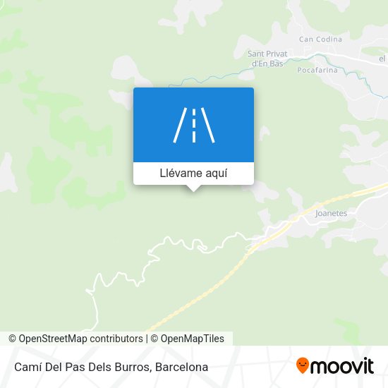 Mapa Camí Del Pas Dels Burros