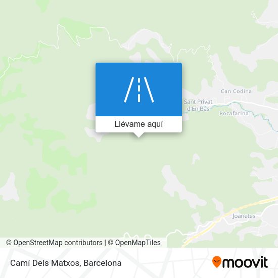 Mapa Camí Dels Matxos