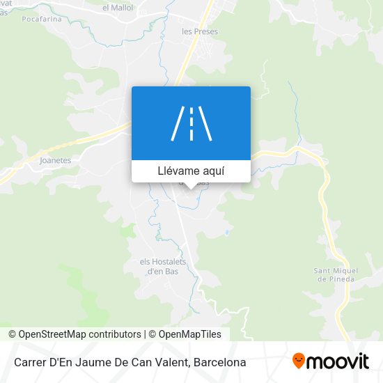 Mapa Carrer D'En Jaume De Can Valent