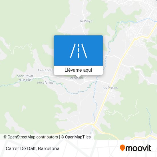 Mapa Carrer De Dalt