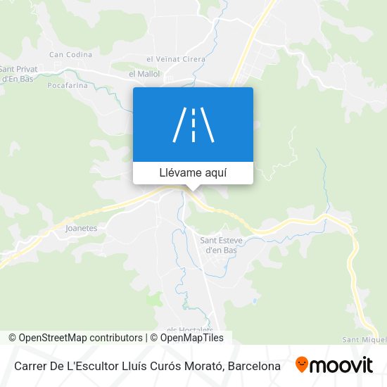 Mapa Carrer De L'Escultor Lluís Curós Morató