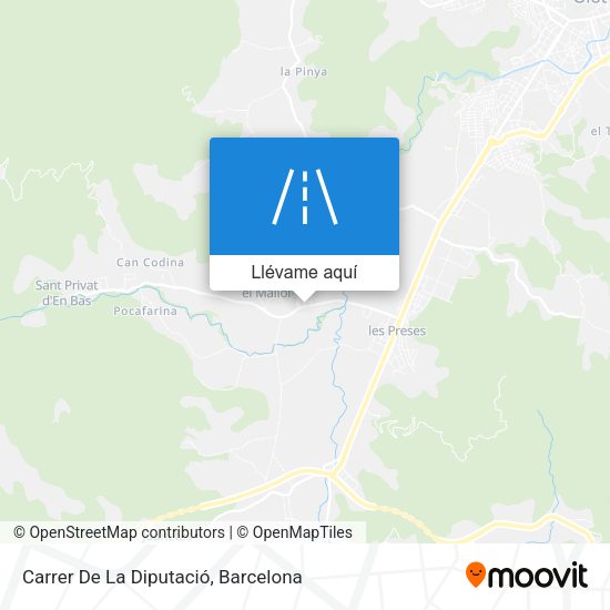 Mapa Carrer De La Diputació