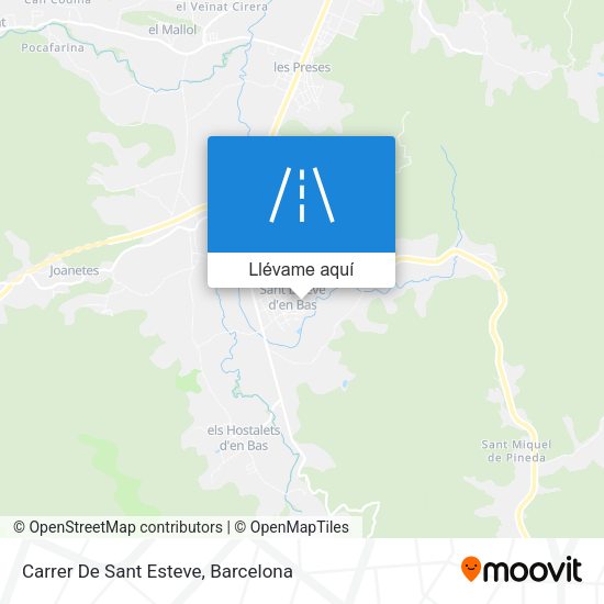 Mapa Carrer De Sant Esteve