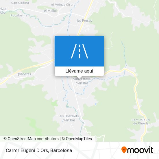 Mapa Carrer Eugeni D'Ors