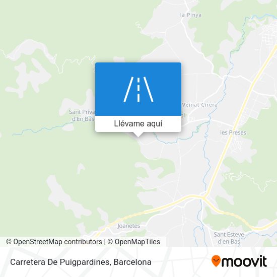 Mapa Carretera De Puigpardines