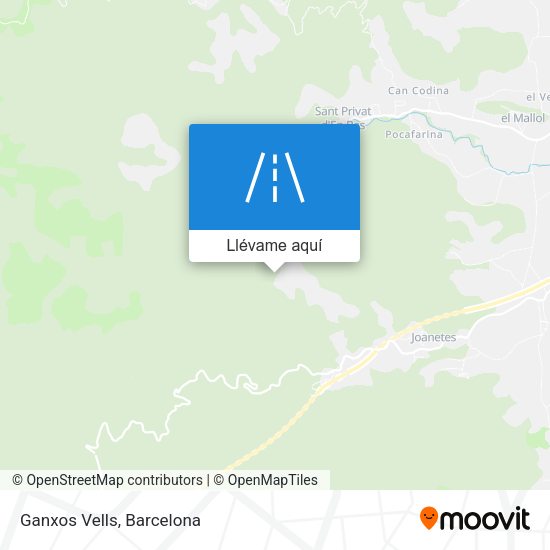 Mapa Ganxos Vells