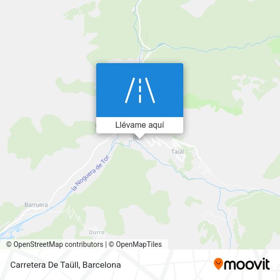 Mapa Carretera De Taüll